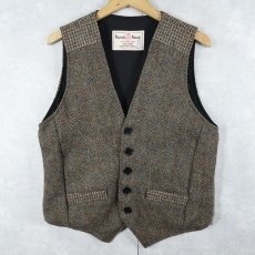 画像1: 80〜90's Harris Tweed USA製 ツイードベスト (1)