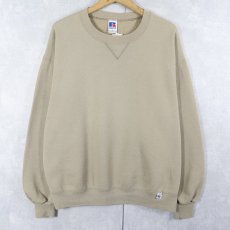 画像1: 90's RUSSELL ATHLETIC USA製 前V 無地スウェット L (1)