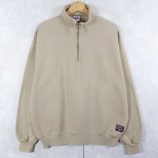 画像1: 90's RUSSELL ATHLETIC USA製 ハーフジップスウェット L (1)