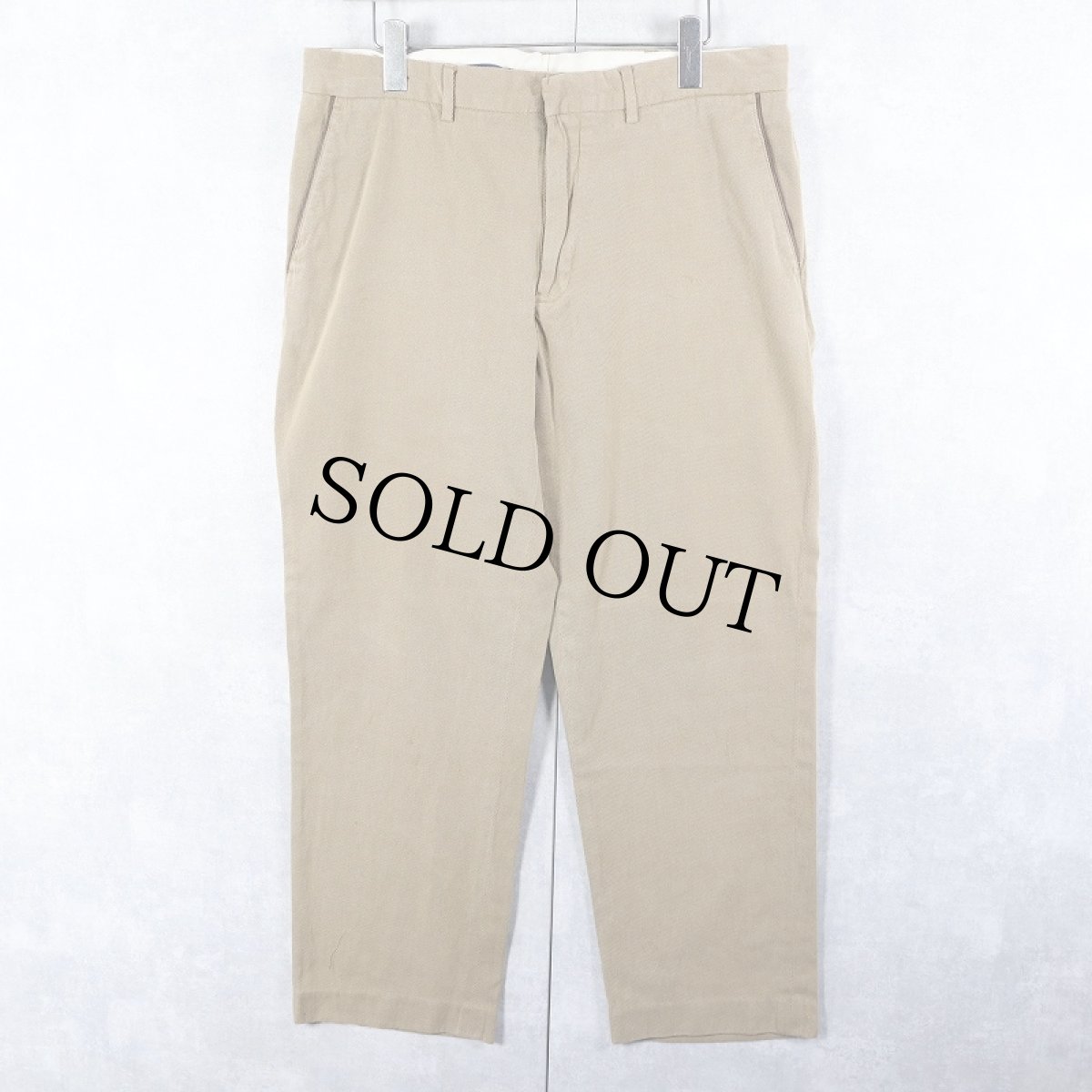 画像1: POLO Ralph Lauren コットンチノトラウザーズ W35 (1)