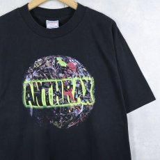 画像1: 90's ANTHRAX USA製 "STOMP 442" ヘヴィメタル・バンドアルバムプリントTシャツ BLACK XL (1)