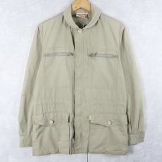 画像1: 80's〜 Levi's ITALY製 ポリエステル×コットンサファリジャケット SIZE38 (1)