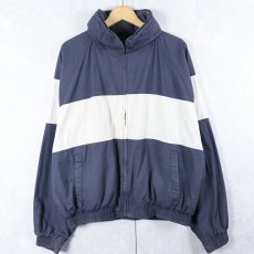 画像1: 80〜90's Burberrys' リバーシブル コットンジップジャケット NAVY XL (1)