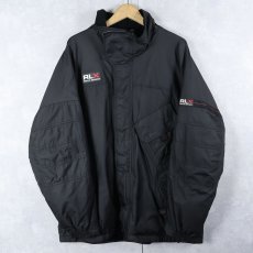 画像1: RLX POLO SPORT Ralph Lauren 中綿入り ナイロンマウンテンジャケット BLACK L (1)