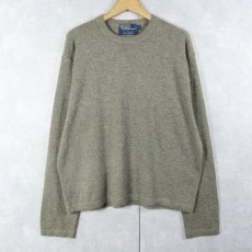 画像1: POLO Ralph Lauren ポニー無し カシミアニットセーター L (1)