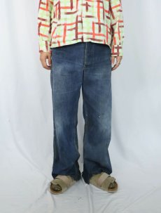 画像2: 40〜50's HEAD LIGHT デニムワークパンツ W30 (2)