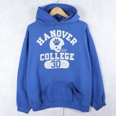 画像1: 70〜80's RUSSELL ATHLETIC 金タグ "HANOVED COLLEGE" プリントスウェットフーディー L (1)