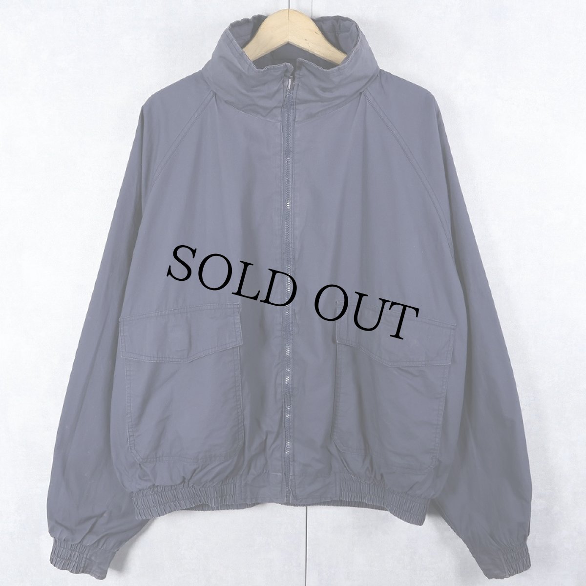 画像2: 80〜90's Burberrys' リバーシブル コットンジップジャケット NAVY XL (2)