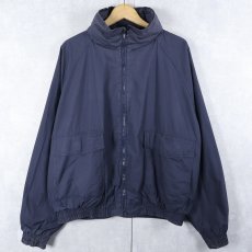 画像2: 80〜90's Burberrys' リバーシブル コットンジップジャケット NAVY XL (2)