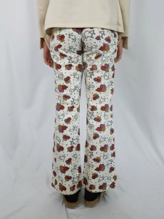 画像3: 70's Wrangler × Peter Max USA製 総柄 コットンフレアパンツ W28 (3)