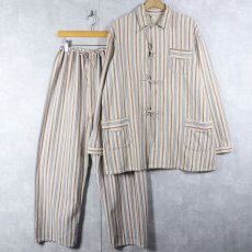画像1: 50〜60's BULGARIAN ARMY スリーピングシャツ/パンツ SETUP (1)