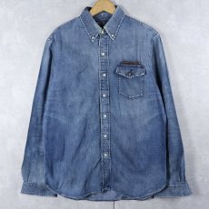 画像1: POLO Ralph Lauren "CLASSIC FIT" 3点留め デニムボタンダウンシャツ M (1)