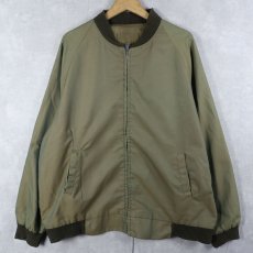 画像1: 60〜70's コットン×ナイロンジップジャケット TALL (1)