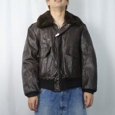画像2: 70〜80's gino leathers "G-1 TYPE" レザージャケット SIZE42 (2)