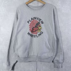 画像1: Champion PREMIUM REVERSE WEAVE インディアンヘッド プリントスウェット M (1)