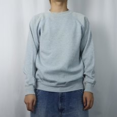 画像2: 90's Hanes USA製 無地 ラグランスウェット L (2)