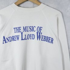 画像2: 80's USA製 "THE MUSIC OF ANDREW LLOYD WEBBER" ミュージカルアルバム プリントラグランスウェット XL (2)