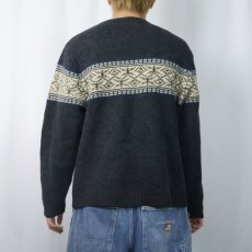 画像3: BANANA REPUBLIC ノルディック柄 ウールニットセーター M (3)