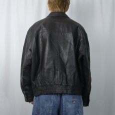 画像3: 90's ST. JOHN'S BAY 裏キルティング レザージャケット BROWN XL (3)