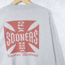画像1: Oklahoma Sooners フットボールチーム プリントロンT XL (1)