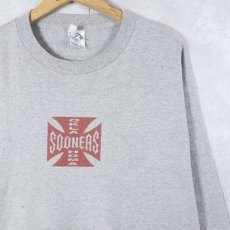 画像2: Oklahoma Sooners フットボールチーム プリントロンT XL (2)