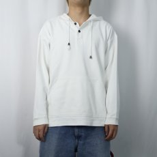 画像2: 80〜90's BANANA REPUBLIC ヘンリーネック スウェットフーディー S (2)