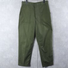 画像1: 70's U.S.ARMY コットン×ポリエステル ベイカーパンツ W31 (1)