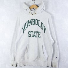 画像1: 90's Champion REVERSE WEAVE USA製 "HUMBOLDT STATE" プリントスウェットフーディー XL (1)