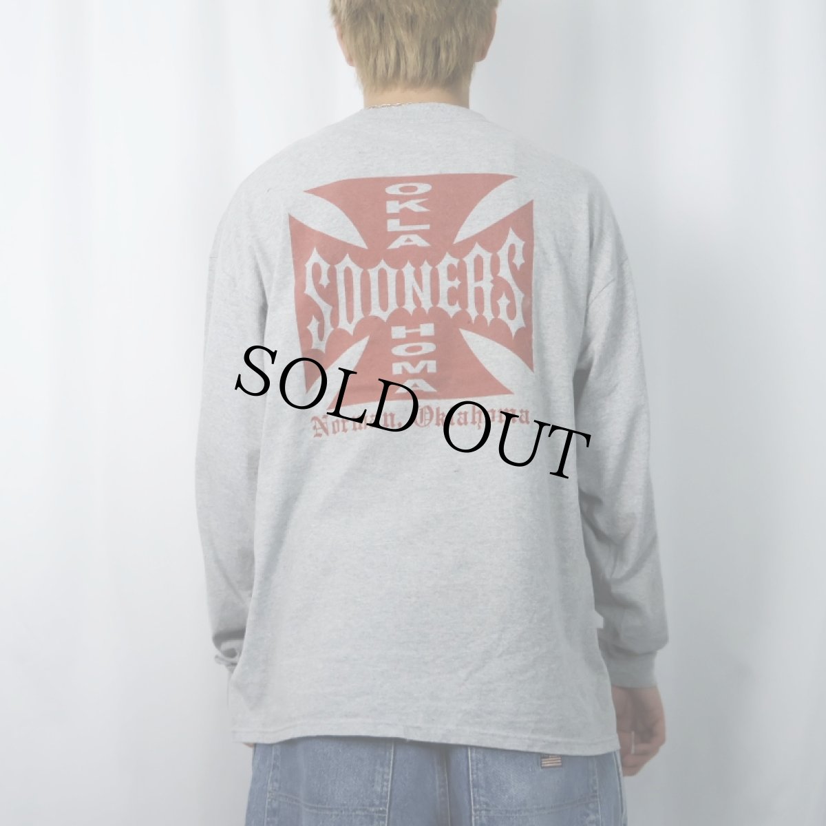 画像4: Oklahoma Sooners フットボールチーム プリントロンT XL (4)