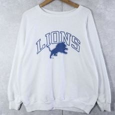 画像1: 80's Champion USA製 トリコタグ "LIONS" プリントスウェット XL (1)