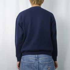 画像3: 90's Disney くまのプーさん USA製 キャラクタープリントスウェット NAVY L (3)