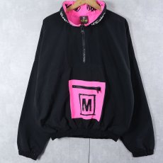 画像1: 90's MOSSIMO USA製 ナイロンアノラックジャケット BLACK L (1)