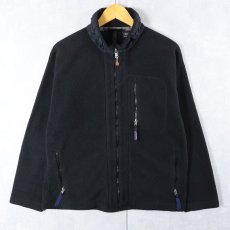 画像1: 90's Patagonia USA製 シンチラフリースジャケット BLACK L (1)