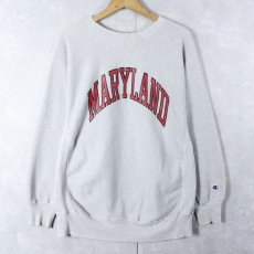 画像1: Champion REVERSE WEAVE "MARYLAND" バックプリントスウェット XL (1)