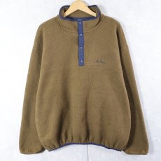 画像1: 90's L.L.Bean ハーフスナップフリースジャケット (1)