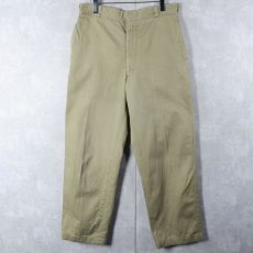 画像1: 70's U.S.ARMY チノトラウザーズ W31 (1)