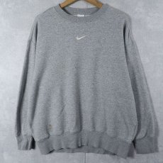画像1: NIKE ロゴ刺繍 スウェット S (1)