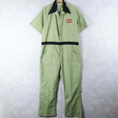 画像1: 60〜70's Unitog USA製 ポリエステル×コットンジャンプスーツ LARGE-REGULAR (1)