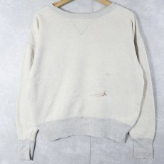 画像1: 50's 前V 無地スウェット (1)