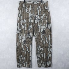 画像1: 90's〜 USA製 トレバークカモ柄 サイドアジャスタ付き ベイカーパンツ W31 (1)