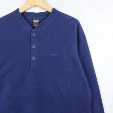 画像1: 90's Patagonia USA製 "CAPILENE" ヘンリーネック フリースロンT L (1)