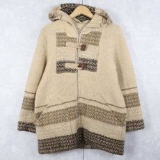 画像1: 60〜70's 織柄 ウールジップジャケット (1)