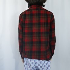 画像3: 60's〜 PENDLETON チェック柄 ウールオープンカラーシャツ (3)