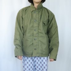 画像2: 70's U.S.NAVY A-2 デッキジャケット X-LARGE (2)
