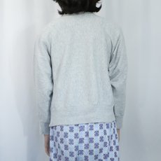 画像3: 80's Champion REVERSE WEAVE USA製 トリコタグ "VASSAR" フロッキープリントスウェット M (3)