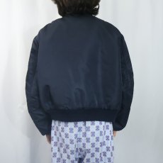 画像4: 民間品 80's I. SPIEWAK & SONS USA製 "MA-1 TYPE" フライトジャケット NAVY SIZE48 (4)
