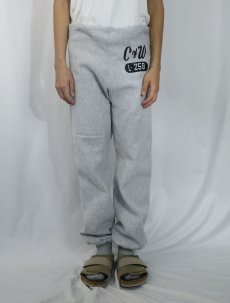 画像2:  70's Champion REVERSE WEAVE 青単色タグ USA製 "C&W" プリントスウェットパンツ L (2)
