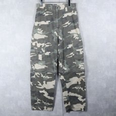 画像1: 90's〜 NO BOUNDARIES 迷彩柄 デタッチャブルデザイン 2WAYコットンカーゴパンツ W30 (1)