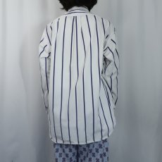 画像3: 90's POLO SPORT Ralph Lauren ストライプ柄 コットンボタンダウンシャツ XL (3)