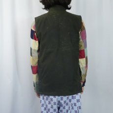 画像3: 90's Barbour ENGLAND製 "WESTMORLAND" オイルドベスト 3ワラント S (3)